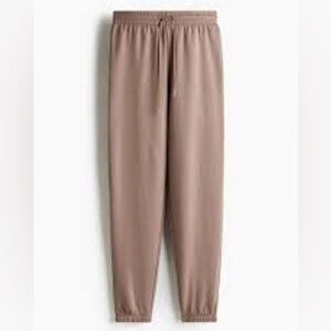 H&M Women's Neutral Taupe Elastic-Waist Jogger Pants